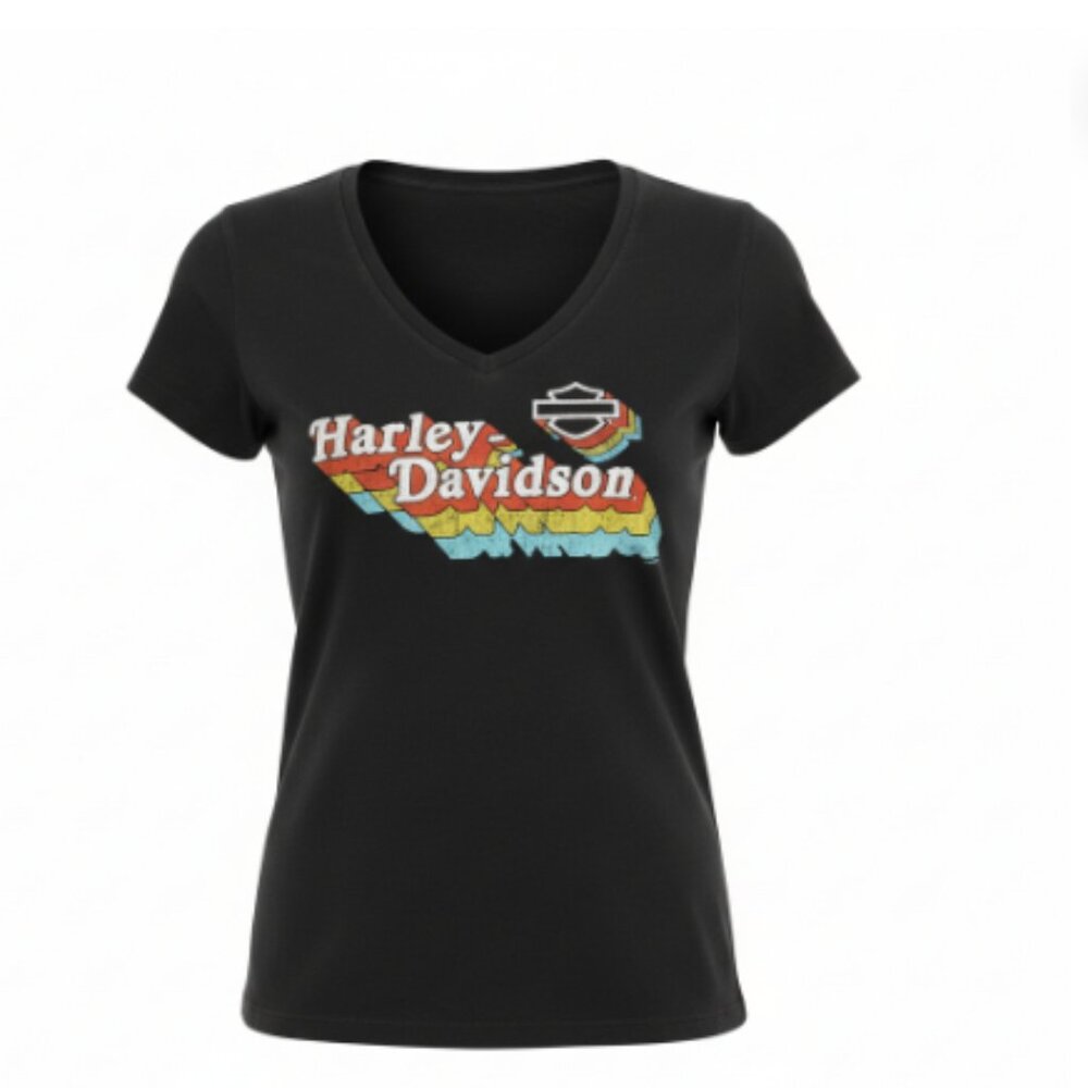 Harley-Davidson Women’s T-Shirt Black Sz Small NWT Pocono Mountains Short Sleeve
